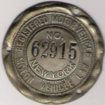 1908 New York Dashboard Disc