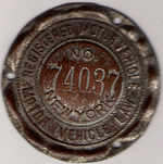 1909 New York Dashboard Disc