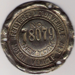 1909 New York Dashboard Disc