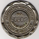 1909 New York Dashboard Disc