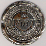 1905 New York Dashboard Disc