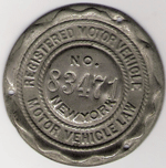 1909 New York Dashboard Disc