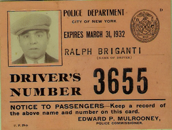1931/32 New York Hack License