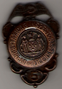 New York Inspector License Taxicab Bureau