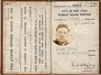 1924/25 New York Public Hack License Matches 147167
