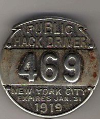 1918/19 New York Public Hack Driver