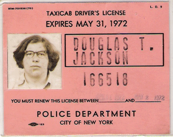 1971/72 New York Hack License