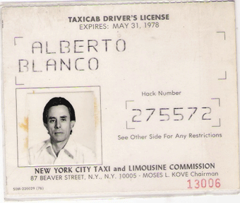 1977/78 New York Hack License