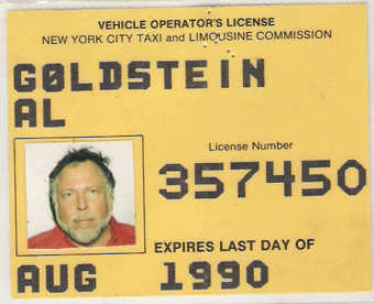 1989/90 New York Editor of Screw Magazine Hack License