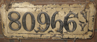 1909 New York License Plate