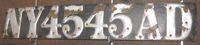 New York License Plate