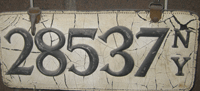 New York License Plate