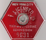 New York Licensed Taxicab Medallion