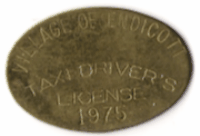 Endicott 1975 Taxi Driver's License