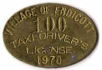 Endicott 1978 Taxi Driver's License
