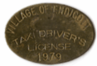 Endicott 1979 Taxi Driver's License