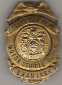 New York Examiner State Tax Dept Motor Vehicle Bureau