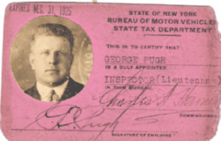 George E. Pugh 1925 Inspector Lieutenant