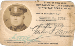 George E. Pugh 1927 Inspector