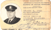 George E. Pugh 1944 Supervising Motor Vehicle License Examiner