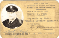 George E. Pugh 1946 Supervising Motor Vehicle License Examiner