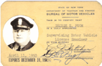George E. Pugh 1950 Supervising Motor Vehicle License Examiner
