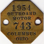 Columbus Ohio 1954 Outboard Motor