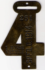 Springfield Ohio 1914 1 Horse Vehicle