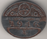 1945/46 Ohio Registered Chauffeur