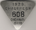 Cincinnati Ohio 1929 Chauffeur