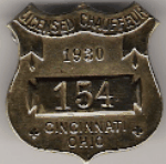 Cincinnati Ohio 1930 Licensed Chauffeur