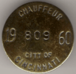 Cincinnati Ohio 1960 Chauffeur