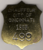 Cincinnati Ohio 1968 Chauffeur