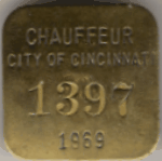 Cincinnati Ohio 1969 Chauffeur