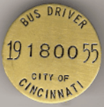 Cincinnati Ohio Bus Driver 1955