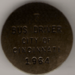 Cincinnati Ohio Bus Driver 1964