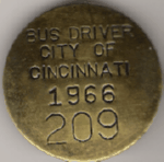 Cincinnati Ohio Bus Driver 1966