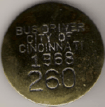 Cincinnati Ohio Bus Driver 1968