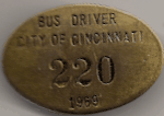 Cincinnati Ohio Bus Driver 1969