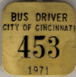 Cincinnati Ohio Bus Driver 1971
