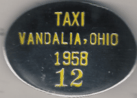 Vandalia Ohio 1958 Taxi