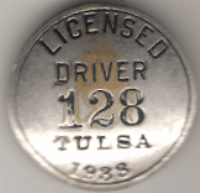 1933 Tulsa Oklahoma Licensed Driver