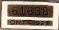 1927 Ontario Licensed Chauffeur badge