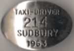 Sudbury Ontario 1963 Taxi Driver