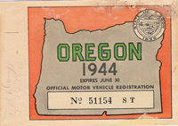 1944 Oregon Commercial Registration