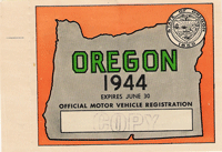 1944 Oregon Commercial Registration Sample