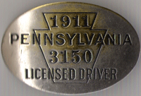 1911 Pennsylvania Licensed Driver 3150