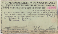 1916 license 12506