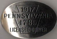 1917 Pennsylvania Licensed Driver 4789