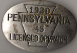 1920 Pennsylvania Licensed Operator